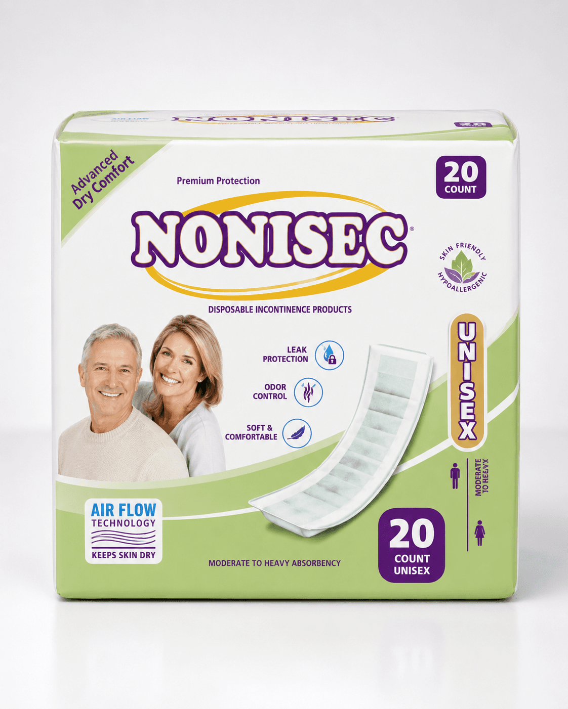 Apósito nonisec incontinencia extrema x 20