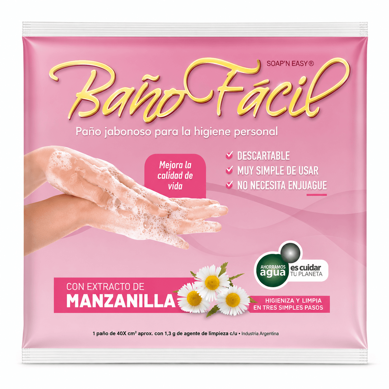 Baño facil x 10 manzanilla